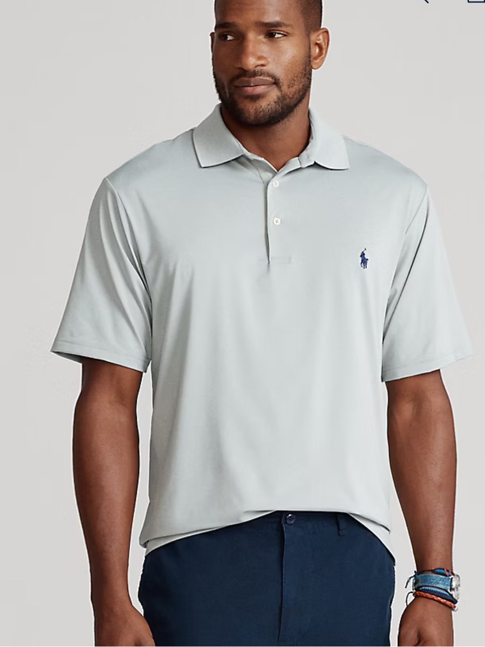 Polo by Ralph Lauren Pale Gray Short-Sleeve Polo